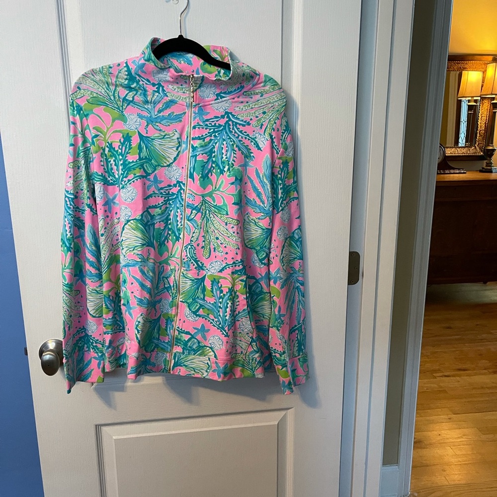 NWT Lilly Pulitzer Betsey Zip Up XL